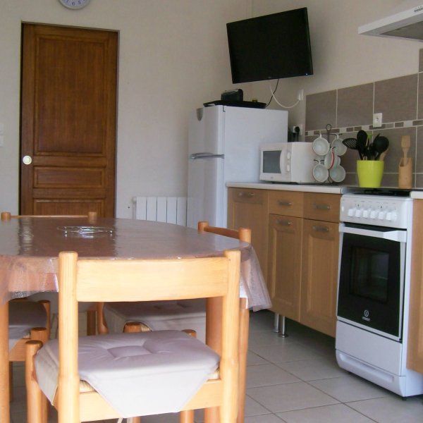 Séjour / Cuisine Gîte 5 pers.